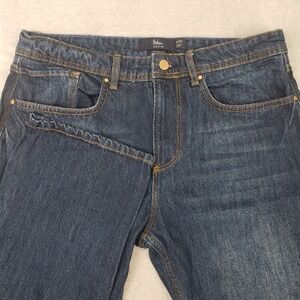 Boden 34x34 Denim Jeans Mens Straight Fit Dark‎ Wash Cotton Casual Classic